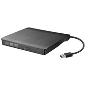 Resim Sones Usb 3.0 Fırçalanmış Harici Cd / Dvd-rw Optik Sürücü Oynatıcısı 