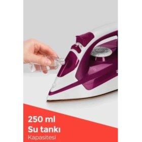 Resim 2200W Seramik Kaplama Estetik Tasarımı 360 Derece Dönebilir Kablosu 