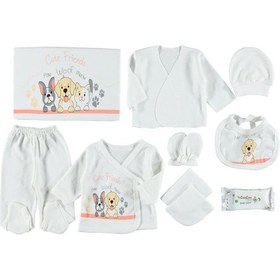 Resim Mdm Köpek Baskili 10'lu Zibin Seti Turuncu 