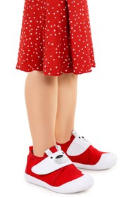 Resim KARAMAZI Winni Cırtlı Kız Bebek İlk Adım Panduf Ayakkabı 