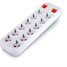 Resim Fetih Kablosuz Çoklu Priz 12'li Topraklı Çift Anahtarlı FT.12-00 