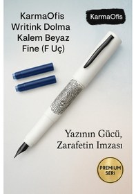 Resim Writink Dolma Kalem Beyaz Fine F Uç Premium Yazı Diğer 