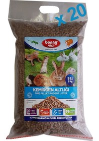 Resim Bonny Nice Organik Çam Pelet Kemirgen Altlığı 5 Kg 9 L x 20 Adet 