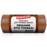 Resim Koroplast Organik Atık Torbası 80 x 110 cm Kahverengi - 10 Adet 