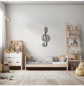 Resim Özel Tasarım Metal Tablolar Sol Anahtarı Clef Metal Duvar Tablosu Sanat 