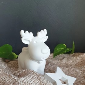 Resim DIY Noel Mumları ve Sabunları için Silikon Geyik Kalıbı, 3D Geyik Reşin Döküm Moulds, Festif Dekorasyonlar ve ZilCrafting için Düzensiz Shape Epoxy El Sanatı Kalıpları 