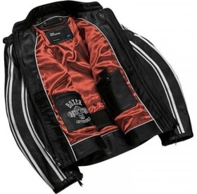 Resim Bmw Lederjacke Twinstripes Erkek Deri Ceket 