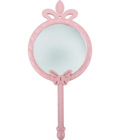 Resim Ayna Kelebek ve Taçlı Pembe 1 Adet 