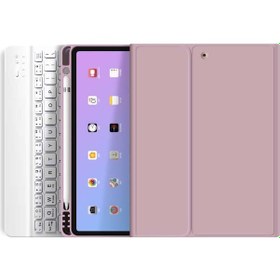 Resim Apple Uyumlu iPad Pro 4. Nesil M2 2022 11 Inç Bluetooth Klavyeli Kılıf Kalem Bölmeli Türkçe Klavye Kılıf 