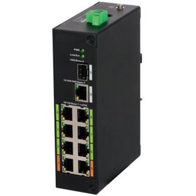 Resim Dahua Lr2110 8Et 120 8 Port Epoe Switch 