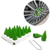 Resim 3EGROUP Sivri Mermi Bijon Kapagi Sokme Aparatli Yesil 19Mm 