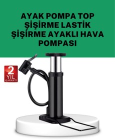 Resim Bucuks Mey İthalat® Çok Amaçlı Ayak Pompası Dayanıklı Pratik Hava Pompası 
