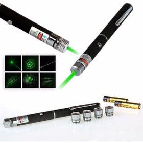 Resim Genel Markalar Kalem Tipi Yeşil Lazer Pointer 5 Başlıklı Green Laser 