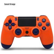 Resim PS4 Uyumlu V2 Kablosuz PS4 Uyumlu Kol Turuncu Mavi Joystick 