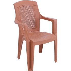 Resim Mandella Padişah Koltuk Tik Kahverengi 