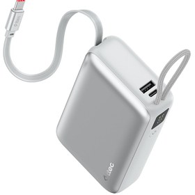 Resim Ttec ReCharger Pro LCD 20.000mAh PD 45W USB-C Makaralı Kablolu Taşınabilir Hızlı Şarj Aleti / Powerbank 