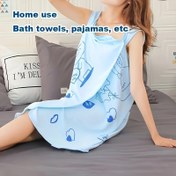 Resim Sevimli Karikatür Baskılı Hafif Mikrofiber Banyo Havlusu Elde Yıkanabilir veya Profesyonel Kurutma Yıkama 