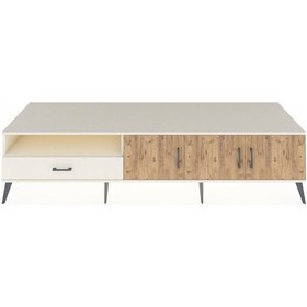 Resim Kronos Tv Ünitesi 3 Raflı Tek Çekmeceli 3 Kapaklı 220x59x51 Aytaşı-çam/aytaşı Atlas Çam/aytası - Aytası 