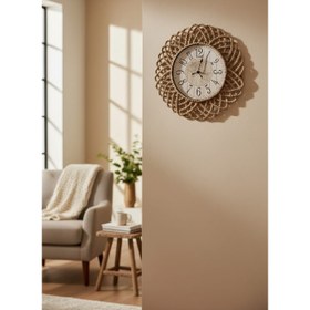 Resim BOHEM HASIR ÇERÇEVELİ DUVAR SAATİ, 43 CM, HOM-1322 