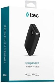 Resim Ttec 2BB211 ChargeUp LCD 20.000 mAh Taşınabilir Hızlı Şarj Aleti/Powerbank 
