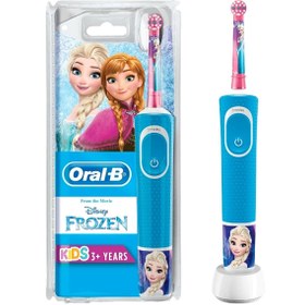 Resim Oral-B Frozen Serisi Çocuk Şarjlı Diş Fırçası 3+ Yaş (Mavi) 