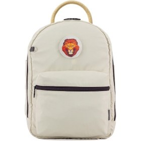 Resim Bobi Bej Su Geçirmez Bondit Kumaş Geniş Hacimli İllüstrasyonlu Anne Bebek Bakım Sırt Çantası Bej 