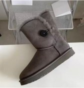 Resim Pinkada Kadın Gri Içi Kürklü Bot & Bootie - En Az 1 Beden Büyük Sipariş Ediniz 