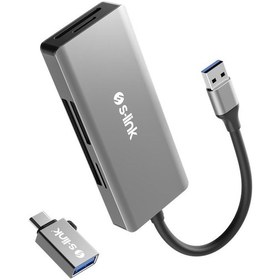 Resim S-link SL-CR51 TypeC ve USB3.0 CF, SD, M2, Micro SD, MS 5 in 1 M 