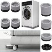 Resim Storemax Beyaz Eşya Ayağı Çamaşır Makinesi Mobilya Titreşim Önleyici Kaydırmaz ve Yükseltici 4 Lü Set (8,5 Cm) 