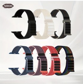Resim Sunshine022 7li Spor Nylon Döngü Kayışı 38-49mm İwatch Serileri İçin Ayarlanabilir Karma Renk 