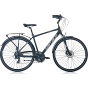 Resim Carraro Elite 706 28 Quot; Jant Hidrolik Disk Fren 21 Vites Şehir Bisikleti Mat Siyah Gri Krom 48CM 