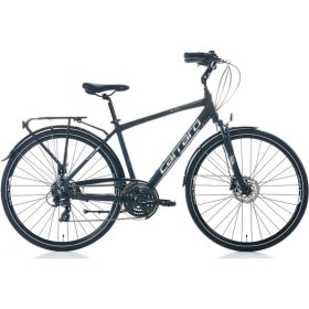 Resim Carraro Elite 706 28 Quot; Jant Hidrolik Disk Fren 21 Vites Şehir Bisikleti Mat Siyah Gri Krom 48CM 