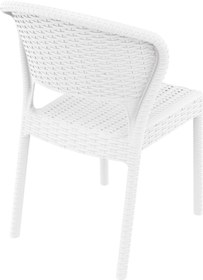 Resim Siesta 818 Daytona Rattan Desenli Bahçe Koltuk Beyaz 