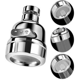 Resim Transformacion 3 Fonksiyonlu Tasarruflu Musluk Başlığı Krom Çok Renkli 