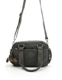 Resim Sanmorris Unisex Krinkle Kumaş Omuz Ve Çapraz Çanta 3030 Koyu Gri 
