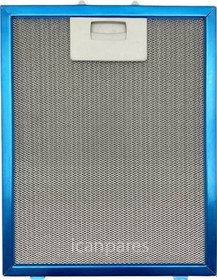 Resim 21 X 26 Cm Aspiratör Davlumbaz Metal Yağ Filtresi 210X260Mm - 530344685 