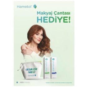 Resim Hametol Cilt Bakım Onarıcı Krem 30 gr Kofre + Makyaj Çantası Hediyeli 