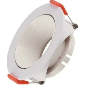 Resim Dünya Led Dekoratif Tekli Spot Kasası - Beyaz Kasa - Yuvarlak - Sıva Altı - Hs2640 