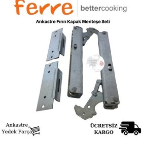 Resim Ferre Uyumlu Ankastre Fırın Kapak Menteşe Seti Yedek Parça - 368200697 