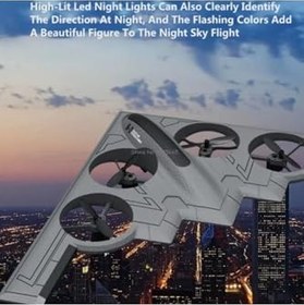 Resim Uzaktan Kumandalı Kameralı Drone İha Uçak Benzeri Takla Atabilen Güçlü Strafor Helikopter, Siyah 