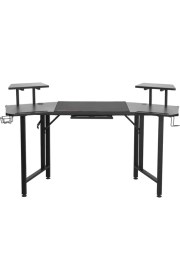 Resim Adore Gaming Commander Oyuncu Masası Rgb Carbon Fiber - Siyah 160X75X49-56 cm 