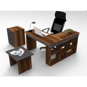 Resim Robinhome Robin Home Boston L Ofis Çalışma Masası Ofis Takımı Masa Sehpa Ke 