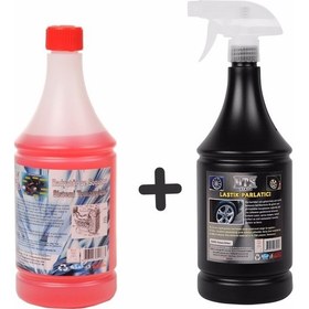 Resim Dtx Kimya Oto Kalorifer ve Petek Temizleme (Solventli) 1lt & Oto Motor Lastik Parlatıcı 500 ml 