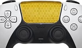 Resim Luck&Link PlayStation 5 Dualsense/Edge ile Uyumlu Dokunmatik Yüzey Koruyucu PS5 Dualsense/Edge (Petek - Altın, PS5DualSense (2 adet)) 