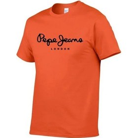 Resim Snapbuy Pepe Jeans Londra Logolu Unisex Tişört 2025 Kısa Kollu Yazlıkaltınerkek Altın 