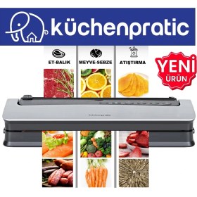 Resim Küchen Pratic VS6310 Ev Tipi Elektrikli Vakum Makinesi - 20 Adet Vakum Poşeti Hediye 