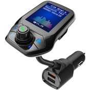 Resim Aubyhe Araç Mp3 Çalar Bluetooth 5.0 Fm Transmitter, 1.8" Lcd Ekran, Qc3.0 Hızlı Şarj, Arama, Akü Voltaj Tespiti, 12-24v, T43 Modeli 