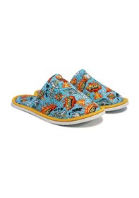 Resim Erkek Mavi Bomba Yumuşak Tabanlı Ev Terliği Mavi 