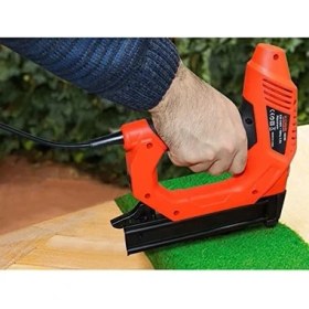 Resim Aesco KBZ90 15-25MM Zımba ve 15-32MM Profesyonel Çivi Çakma Makinesi + 3000 Adet Yedek Zımba ve Çivi, Kırmızı/siyah 
