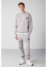 Resim Benjı Relaxed Regular Açık Gri 2'li Eşofman Takımı 